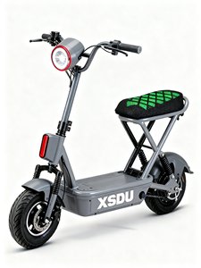 Vente directe d'usine, scooter électrique pas cher à 2 roues, vélo électrique avec pneus à vide de 14 pouces, 2 places, 48V 350W, vélo de ville électrique pour adultes - Product Image 5