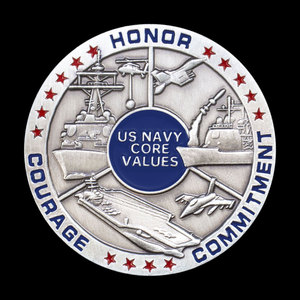 Chất Lượng Cao Hải Quân Giá Trị Cốt Lõi Thách Thức Đồng Xu Hoa Kỳ Kỷ Niệm Đồng Xu Lưu Niệm Cho Bộ Sưu Tập Hoặc Quà Tặng - Product Image 1