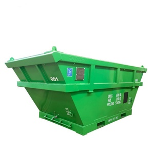 Contenedor de Residuos Marítimos de Acero CortenA de 6.5 CBM, Marca JUNYANG, Nuevo, de Alta Calidad, Certificado BV/LR, con 4 Patas de Anclaje, 13' de Longitud - Product Image 1