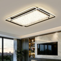 Plafonnier LED rectangulaire moderne à intensité variable encastré pour salon, chambre et couloir