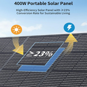 ALECTER 400W High Efficiency 23.4% Monocrystalline Silicon Foldable <b>Solar</b> <b>Panels</b> IP68 Waterproof Durable Charger for Camping RV - Product Image 3