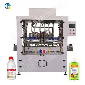 High speed Automatic self-flow anti-corrosion Detergent Corrosion Bleach Toilet Floor Cleaner Liquid Filling Machine