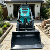 Mini Caricatore Idraulico con Motore Diesel e Benna Multiuso per Lavori Agricoli, Edilizia e Giardinaggio