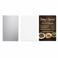 Plaque de signalisation personnalisée en aluminium vierge par sublimation, panneau suspendu pour porte, plaque métallique pour la maison, le bureau, le magasin, affichage de rappels commerciaux