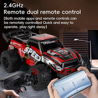 Flytec Y22 Azul, Auto de Control Remoto de 2.4G y 4 Canales, 4WD, Alta Velocidad, Todoterreno, Alcance de 50M, Juguete de Control Remoto, Regalo para Niños