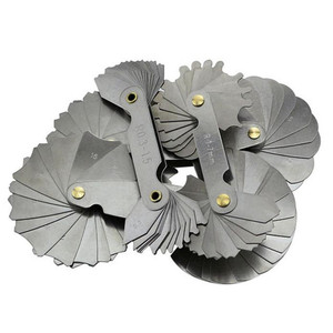 R1-7/7.5-15/15.5-25/26-80 4pcs bán kính đồng hồ đo thép không gỉ lõm lồi hồ quang công cụ đo lường - Product Image 1