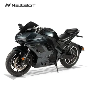 Newbot EEC Hurricane 8000W 72V 102Ah 150km/h Gray High Speed Racing Electric Motorcycle ABS Quick Charging Long Range