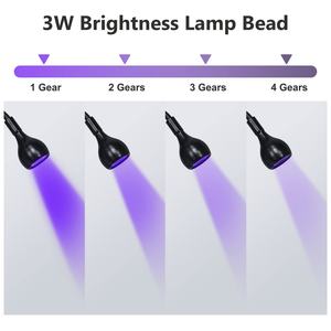 Lampe UV LED 3W noire et argentée à col de cygne et pince, 35NM, pour séchage et polymérisation des ongles en gel – Meilleure vente - Product Image 2