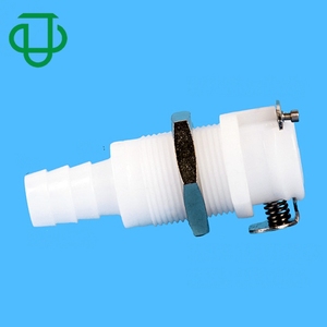 Drink Dispenser 3/8" Hose Barb Panel Mount Valved Air Quick Disconnect Female Coupling Body Hose Barbed Fitting