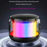Mini Altavoz Inalámbrico Portátil YIN004 con Bluetooth 5.0 e Iluminación LED RGB para Cine en Casa, Uso en Exteriores y Computadora, Alimentado por Batería