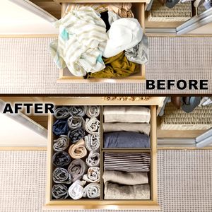 Set of <b>6</b> Fabric Foldable Dresser <b>Drawer</b> Storage Bins Wardrobe Organizers Storage Boxes & Bins Clothing Organizer Customized Logo - Product Image 5