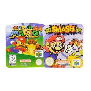 Autocollants de cartouche de jeu vidéo super smash bros marlo 64 pour n64 Nintondo 64 - Product Image 1