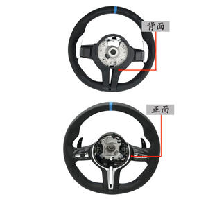 Volante BMW Serie F, Serie 5, Serie 6, Serie 7, M5, Ensamblaje Completo de Cuero, Estilo Racing, Etiqueta Azul - Product Image 2