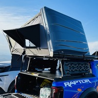 Carpa de Techo Rígida, Delgada, de Aleación de Aluminio Ligera, para las Cuatro Estaciones, Automática, para Campamento Familiar, con Ventana y Carga USB