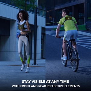 Sac <span class=keywords><strong>de</strong></span> poitrine <span class=keywords><strong>de</strong></span> course tendance avec gilet réfléchissant, étanche en polyester, support pour téléphone pour activités sportives et <span class=keywords><strong>de</strong></span> plein air - Product Image 4
