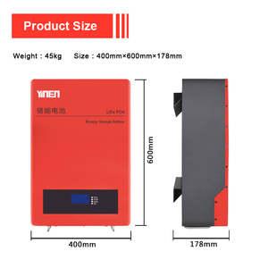 Bateria de Lítio Lifepo4 Montada na Parede 5KWH 100AH <span class=keywords><strong>48V</strong></span> 51.2V - Product Image 3