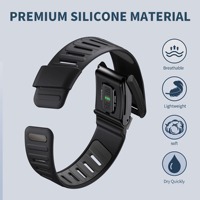 Bracelets de remplacement sportifs en silicone BEEFLYPOWER à texture rayée, résistants à la transpiration, pour montres connectées Whoop 4.0, hommes et femmes