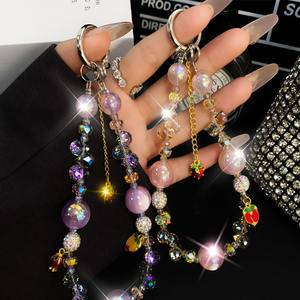 سحر فتاة سوار الرجعية الهاتف المحمول الحبل البوتيك المصنوعة يدويا سلسلة مطرز اليد القصيرة قلادة المعصم سوار كليب الحبل - Product Image 4