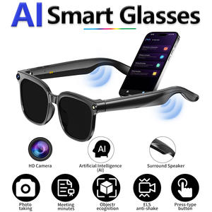 Lunettes intelligentes 800W Enregistrement <span class=keywords><strong>photo</strong></span> et vidéo Interprétation simultanée pour les appels Contrôle tactile par IA Musique Navigation - Product Image 1