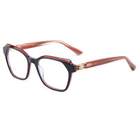 Lunettes en acétate Borregls pour femmes, nouveau design de marque, monture carrée chromée, lunettes optiques pour hommes