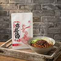 Sachet personnalisé imprimé à trois soudures latérales de qualité alimentaire pour l'emballage de nouilles et pâtes instantanées 300g