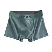 Caleçons Boxers Homme en Coton Taille Basse Écologiques Respirants Élastiques avec Motif Lettres Imprimées – Sous-vêtements Adultes