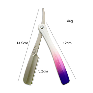 Grosir Spolo pisau cukur lurus lipat paduan seng pegangan pencukur aman pisau cukur Salon untuk tukang cukur kategori produk <span class=keywords><strong>Grainer</strong></span> - Product Image 3