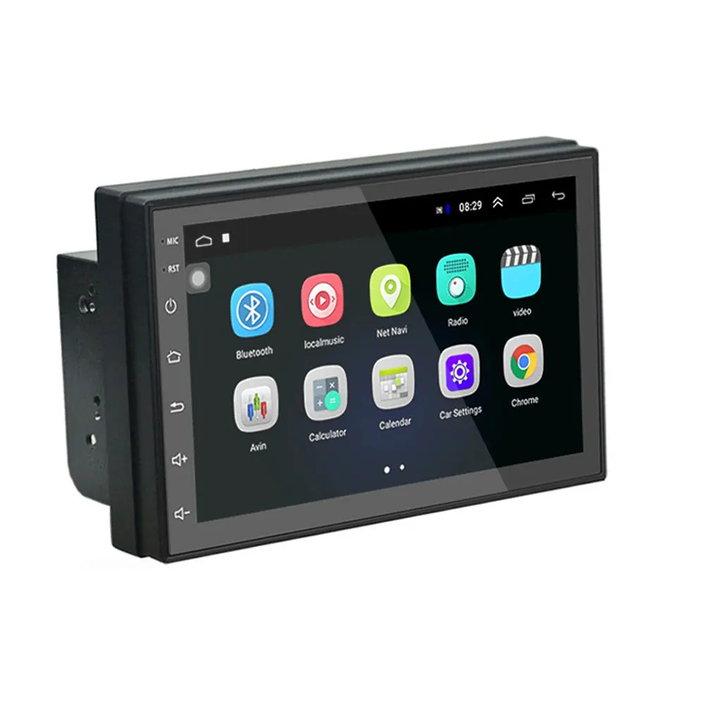 Radio Multimedia con GPS para coche, Radio con Android 8,1, doble Din, estéreo, 1 GB, 16 GB, pantalla táctil, compatible con Mirror Link Play