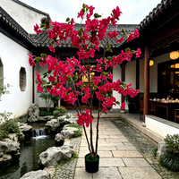 Nouvelles fleurs décoratives, couronnes et plantes artificielles en bougainvillier, arrangements floraux pour mariage