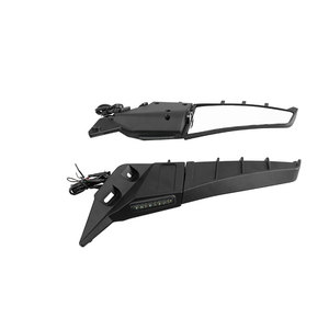 <span class=keywords><strong>Espejos</strong></span> <span class=keywords><strong>retrovisores</strong></span> ajustables para motocicletas de carreras con luz, espejo de ala giratorio universal para motocicleta - Product Image 4