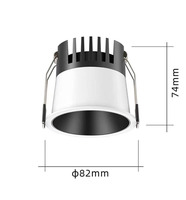 OTOP LED7W 12W 15W produk baru dalam ruangan komersial pencahayaan turun langit-langit aluminium tersembunyi COB LED Downlight