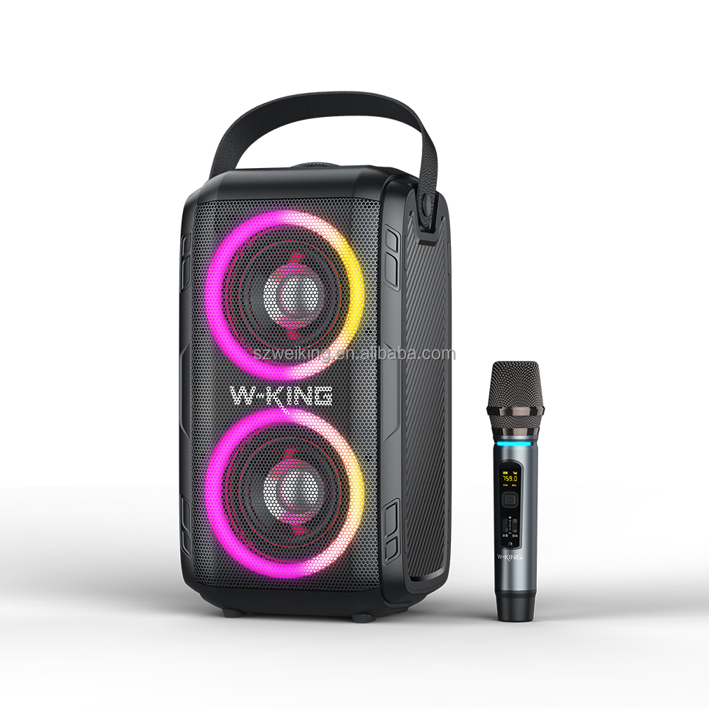 W-KING ポータブルパーティースピーカー T9-2 2本セット Amazon.com: W-KING Party Large Bluetooth Speaker Loud-(200W