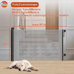 Fabrieksprijs Hondenpoort Intrekbare Mesh Hond Uitschuifbare 500cm Poort Hoge Trappoorten Voor Honden SG025 Retractable Design E - Product Image 6
