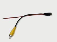 كابل تحويل من 4 دبابيس طيران ذكر إلى RCA ذكر مع موصل طاقة YEONHO