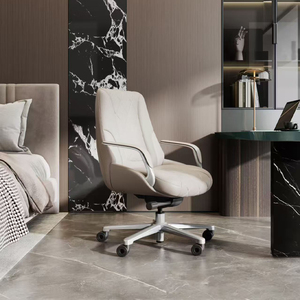 Chaises de bureau de luxe en cuir véritable, chaises de patron modernes, chaises de bureau ergonomiques, chaises de salle de conférence - Product Image 4