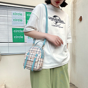 Mochila a Cuadros de Moda <span class=keywords><strong>2021</strong></span>, Linda Mochila Pequeña Portátil para Chicas, Bolso de Hombro Pequeño y Colorido para Mujer - Product Image 4