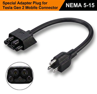 Nuevo Adaptador de Enchufe NEMA 14-50 para Conector Móvil Tesla Gen 2, Cable de Carga Estándar de 12A para Enchufe de Pared Estadounidense, 0.3M