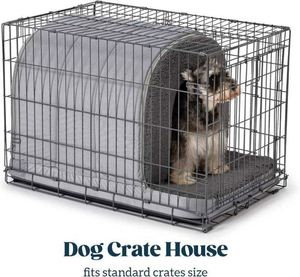 Lit pour chien personnalisé et durable, type maison, pour intérieur, en coton PP alvéolé et mousse à mémoire de forme, chaud pour l'hiver, avec housse amovible, de haute qualité, pour un sommeil apaisant des animaux de compagnie - Product Image 5