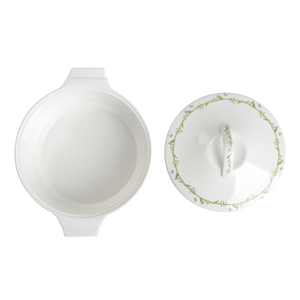 Dernière Conception Botanique Fine Porcelaine Céramique Riz Soupière avec couvercle - Product Image 4