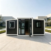 Maison préfabriquée en conteneur, bureau modulaire portable, cabine à assembler rapidement, maison d'habitation pour l'hébergement des travailleurs de chantier