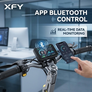 Monopattino Elettrico da Strada XFY 12 Pollici, 1500W, Capacità di Carico 180kg, Pieghevole per Adulti, Controllo APP Intelligente, Impermeabile IP54 - Product Image 4