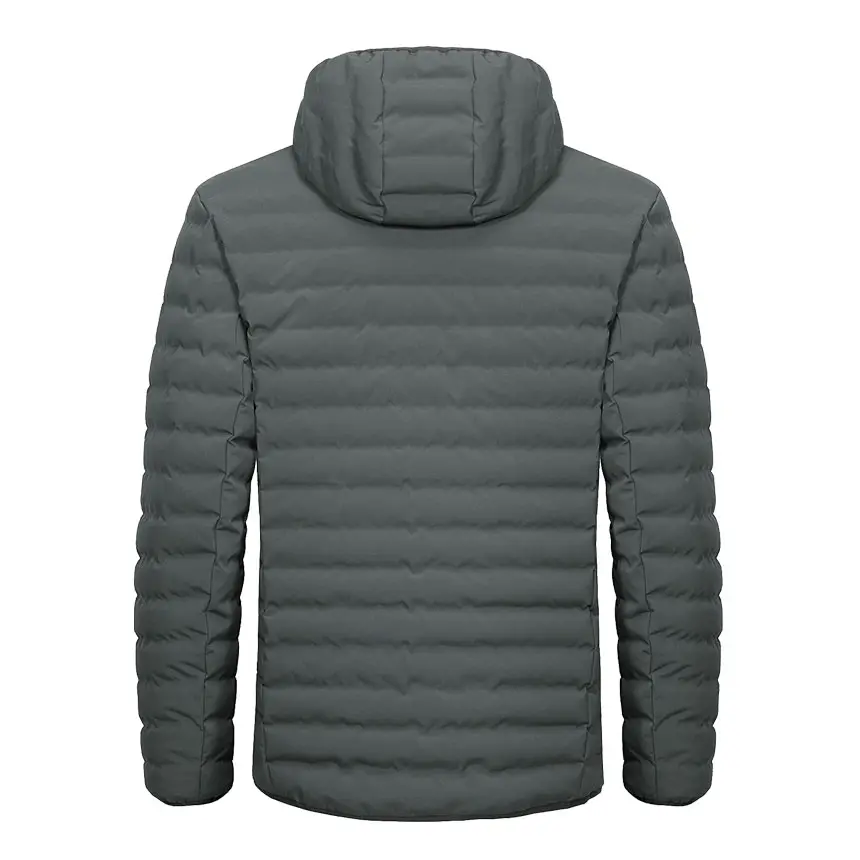 Heren Softshell Jack Capuchon Winddichte Winterjas Waterdichte Gewatteerde Jas 100% Polyester Coating Gewatteerde Puffer Jas