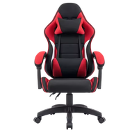 Chaise de Gaming Informatique Pivotante à 360° de Haute Qualité avec Accoudoirs Inclinables à Liaison en Fer, Économique pour Bureau à Domicile, Synthétique Traditionnelle