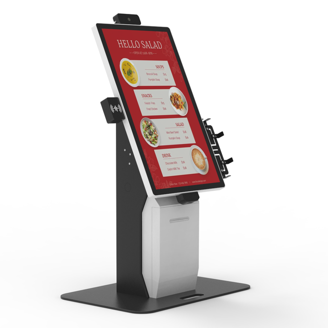 Multi Use Restaurant Supermarket LCD Screen 21.5 24 Inch Display Interactive Touch Self Service Ordering Payment Kiosk