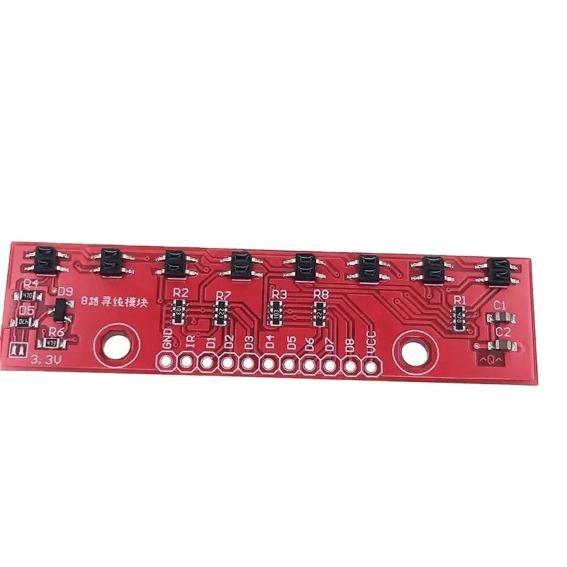 8 channel tracking module Detection Board use for Arduino DIY Detector Smart Car Eight-channel tracking module