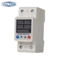 NOUVEAU Protecteur de surtension et de sous-tension à réinitialisation automatique 63A, monophasé, pour usage domestique, protection contre les surtensions 220V