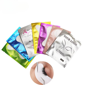 Patchs hydrogel colorés pour extensions de cils, sans peluches, en mousse, pour le contour des yeux - Product Image 1