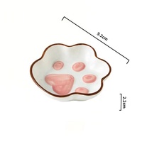 Usine Offre Spéciale japonais mignon chat patte Design céramique Mini assiette à sauce Sushi assiettes Sauce plat Restaurant hôtel usage domestique cadeaux