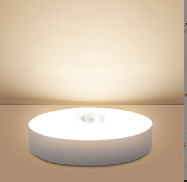 High Quality PIR Motion Sensor Cabinet Lights LED Magnetic Bedroom Closet Puck Light Rechargeable RGB Motion Sensor Night Light