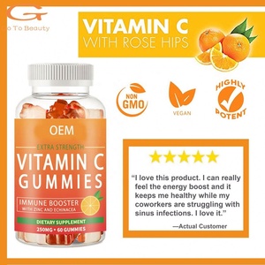 Chumita OEM Private Label <strong>Vitamin</strong> C Gummies with Rose Hips Dietary Supplement for Immune Support - Product Image 3